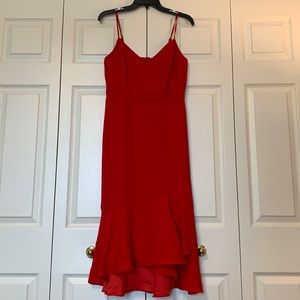 Red Banana Republic midi dress